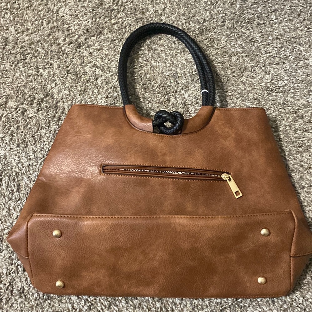 Alyssa brown tote bag